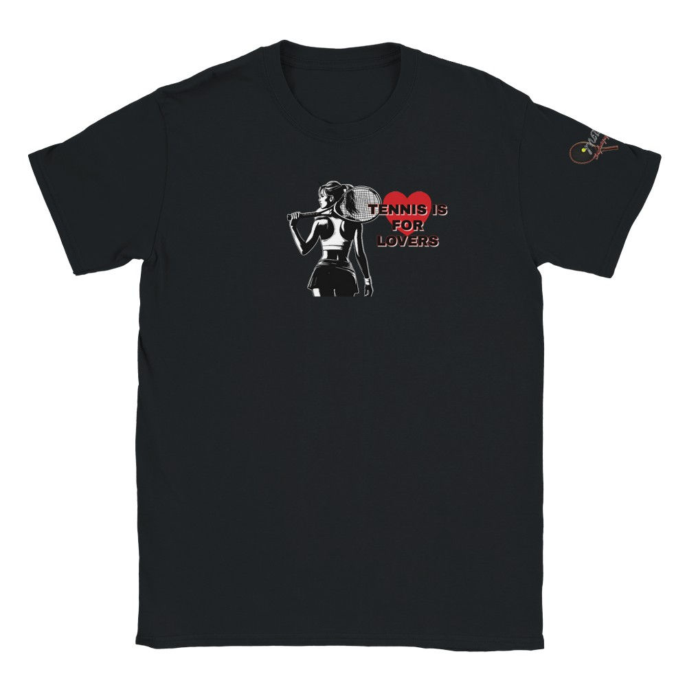 TENNIS IS FOR LOVERS.Blk.w