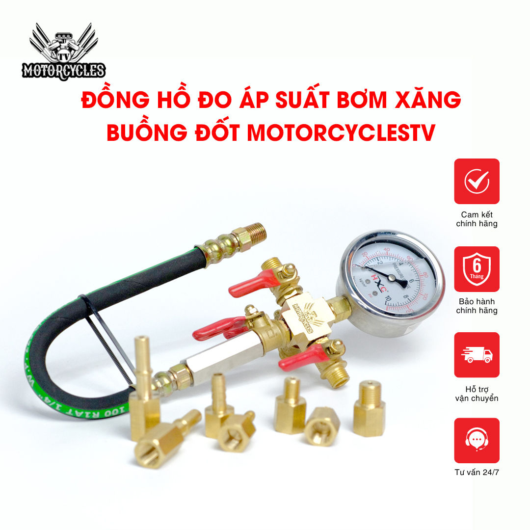 Đồng hồ đo áp suất bơm xăng - buồng đốt