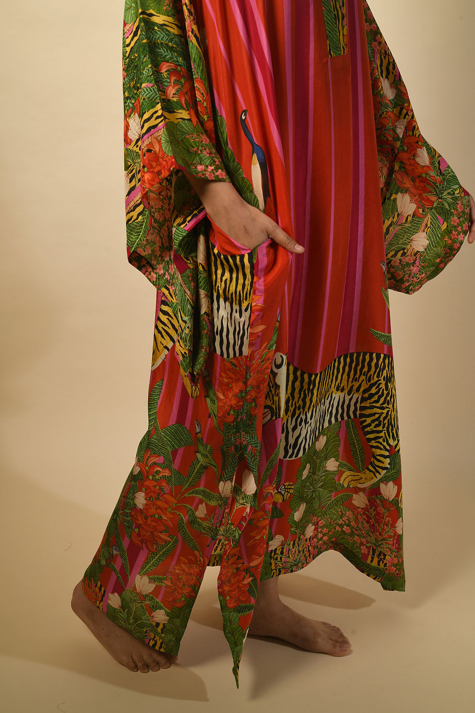Thumbnail: Kalahari Bloom Tiger Kaftan