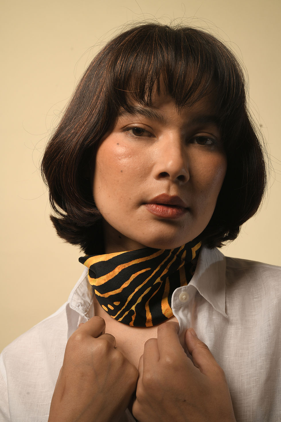Thumbnail: Ngorongo Tiger Silk Neckerchief