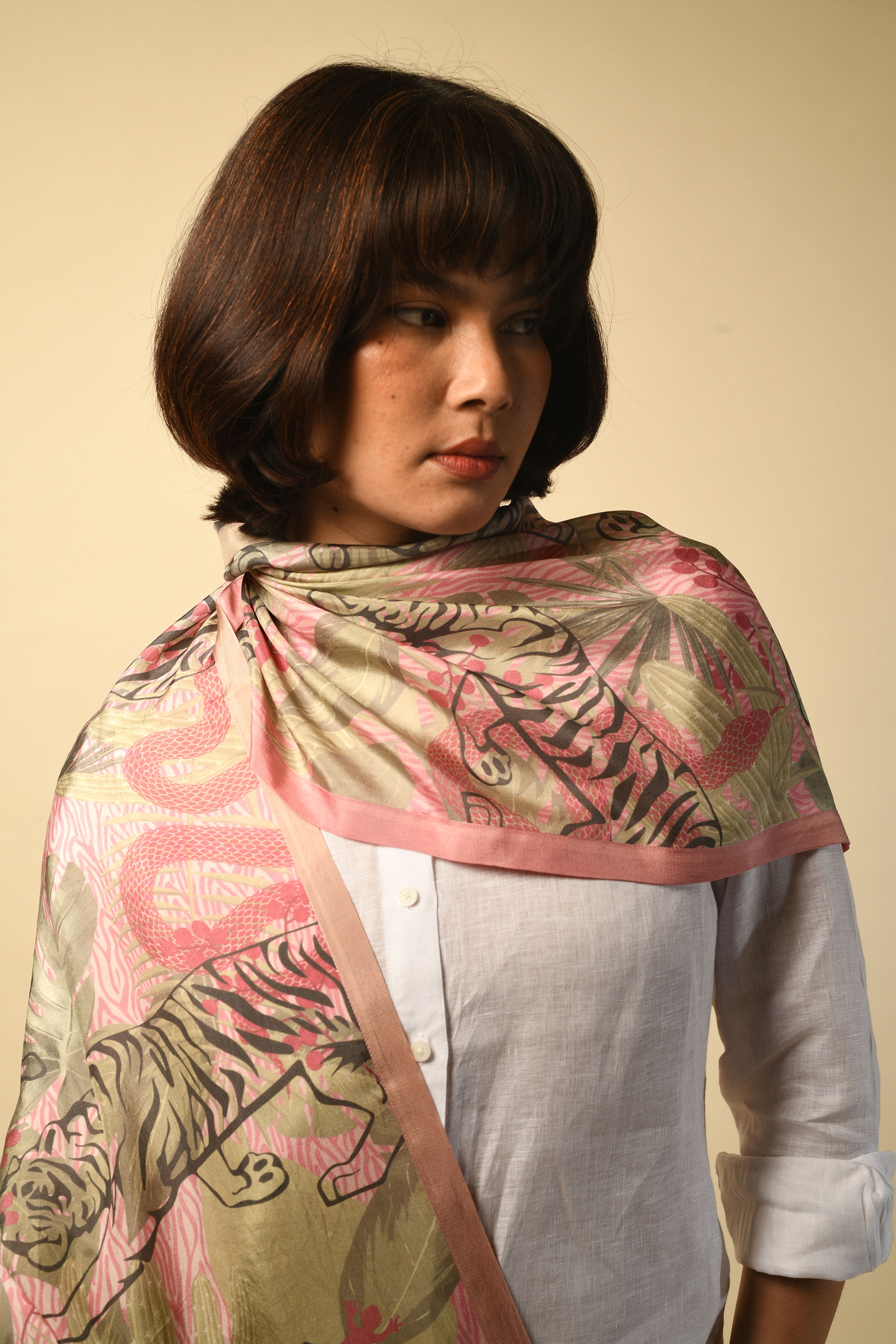 Protea Tiger Silk Stole