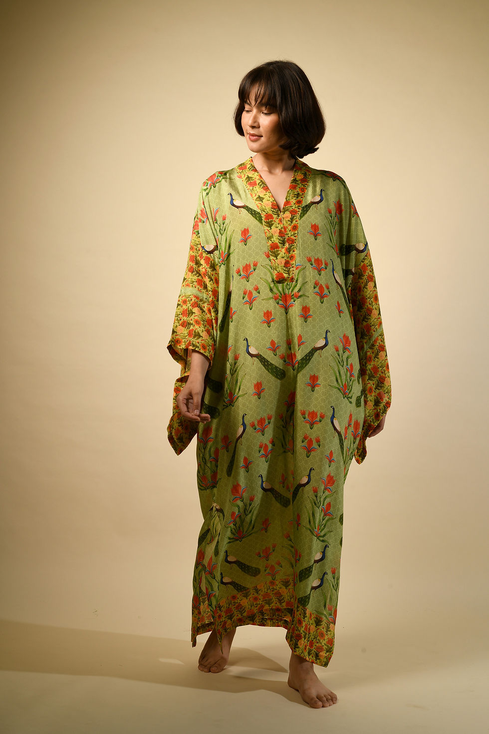 Thumbnail: Kaziranga Peacock Kaftan