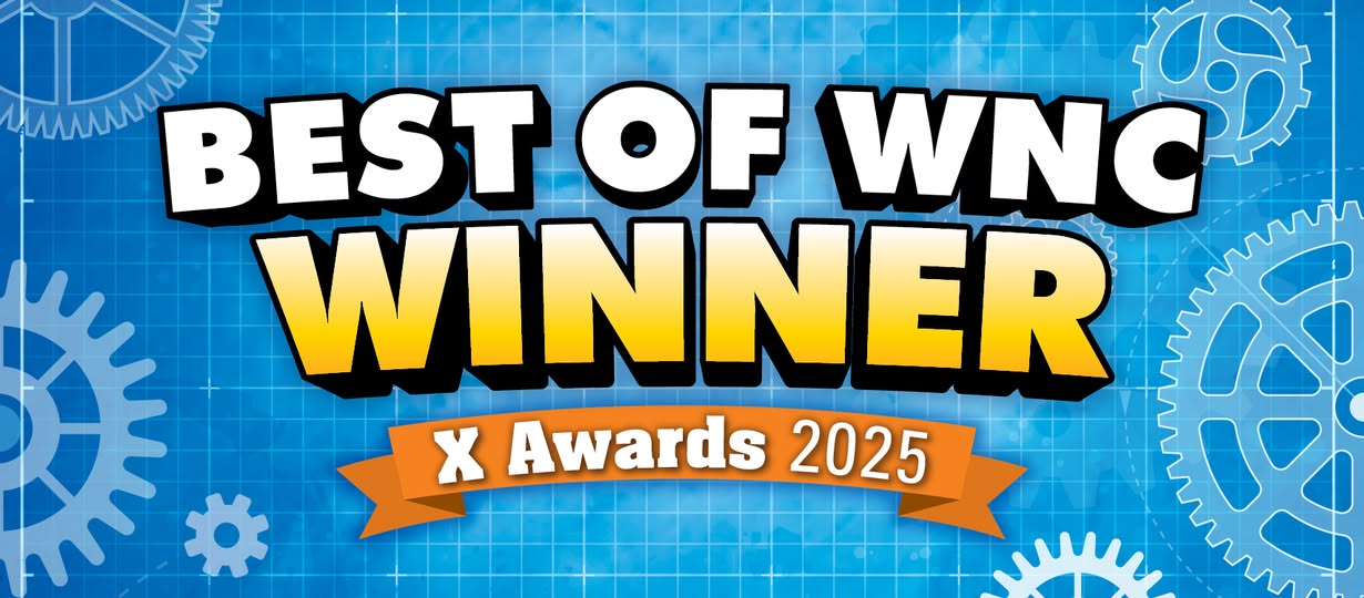 Banner stating this business is a "Best of WNC" winner in 2025.