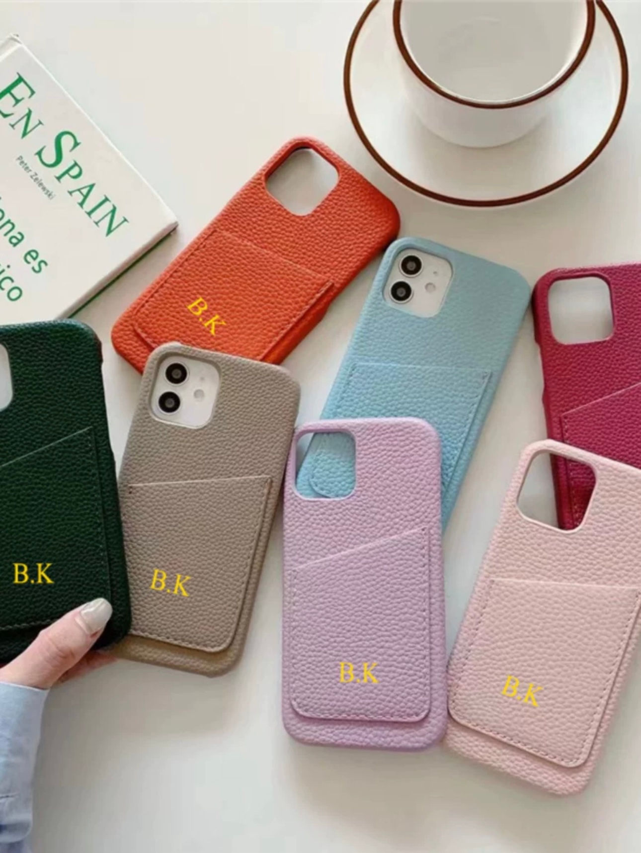 Personalized customization letter card slot mobile phone case customization