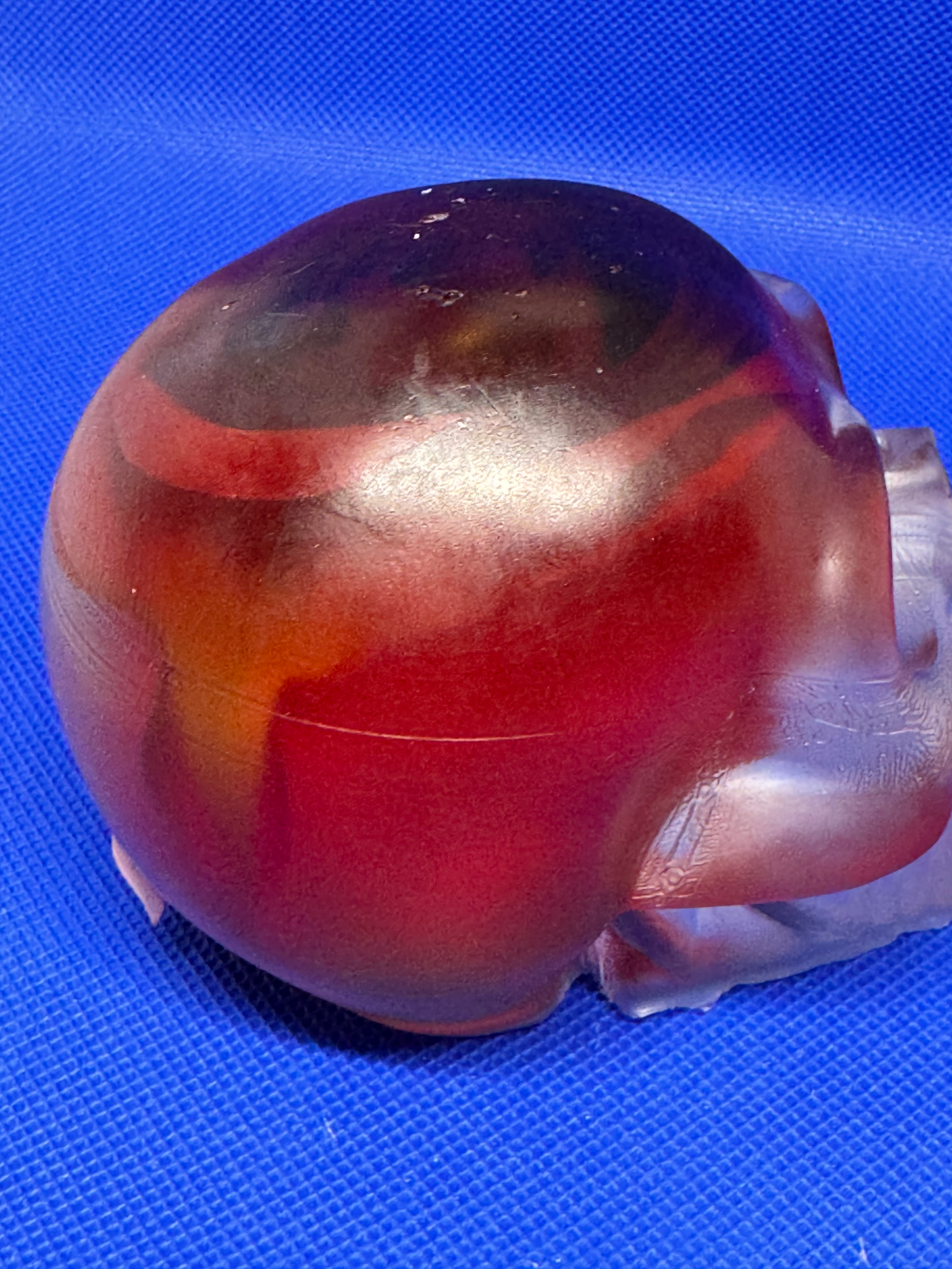 Crystal Skull with Rose