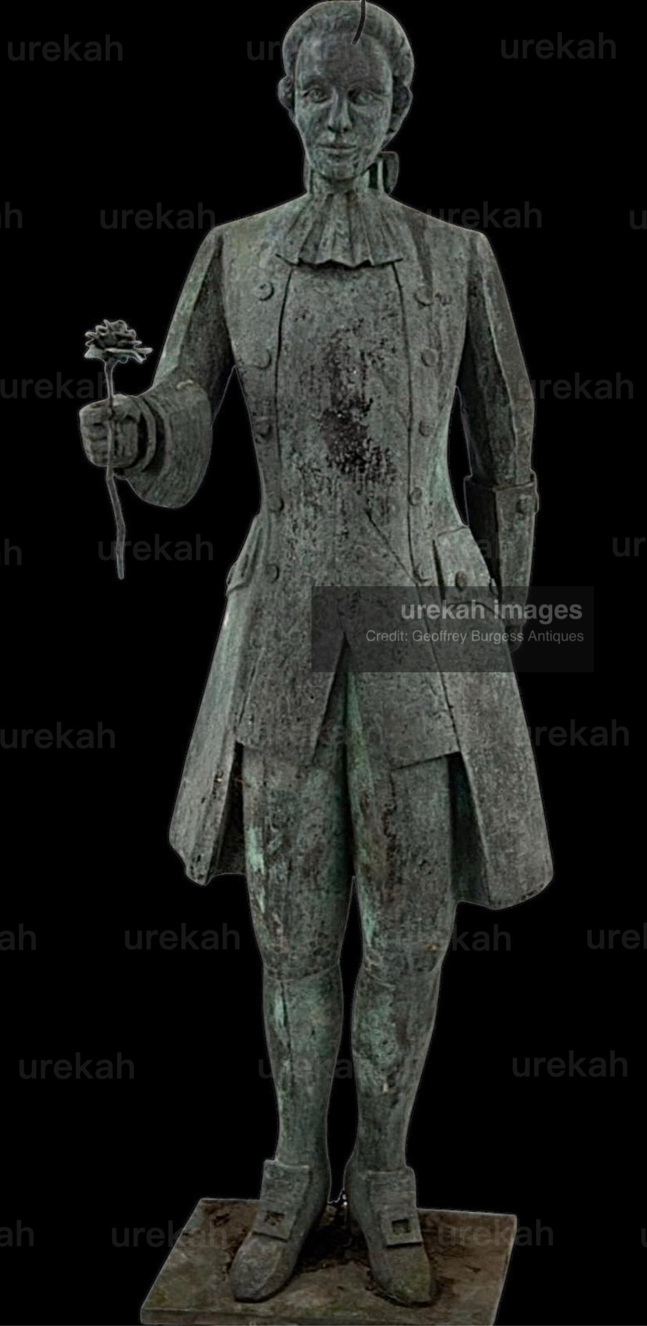 18th-Century Bronze Figure of a Gentleman
