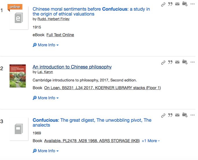 screenshot of ubc library website