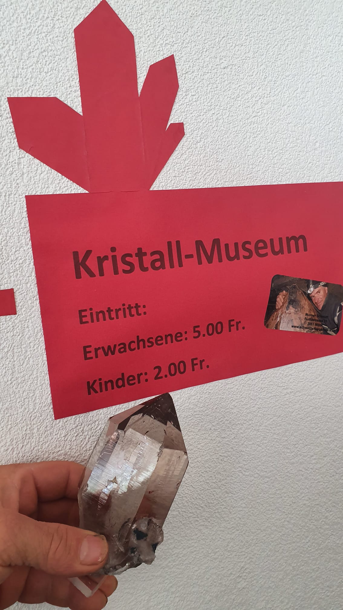 © Schweizer Strahler Museum Werner Schmidt im Wallis