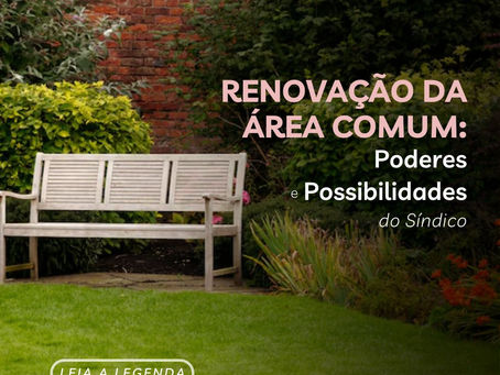 Renovação da Área Comum: Poderes e possibilidades do síndico
