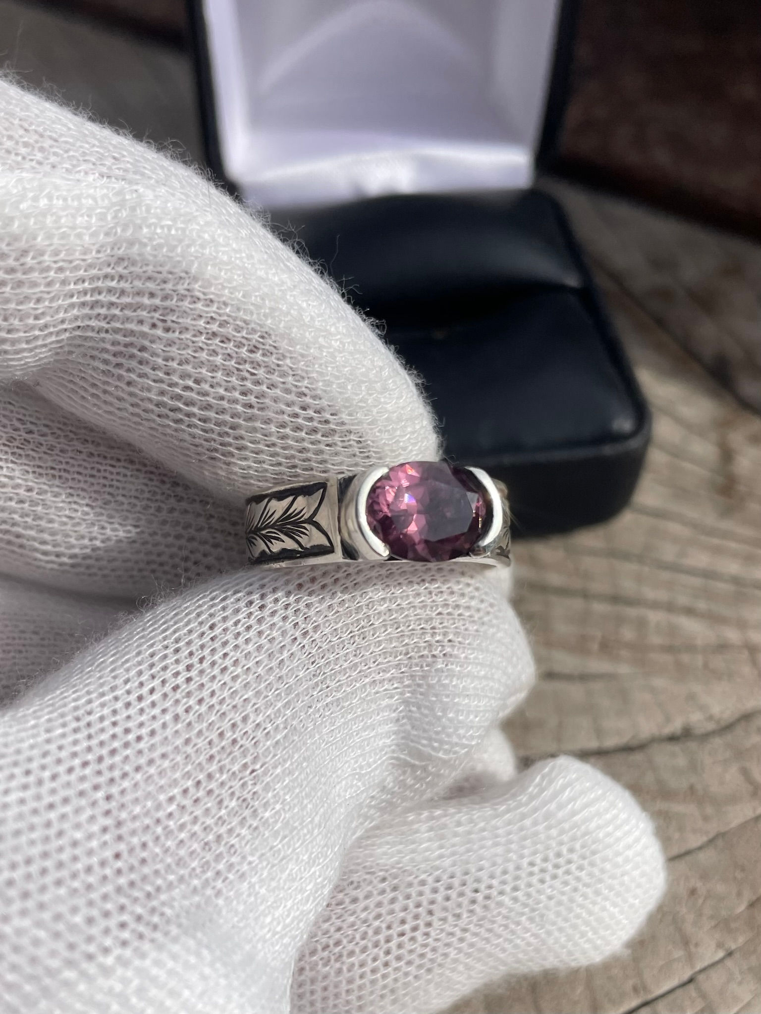 Zircon ring size 9