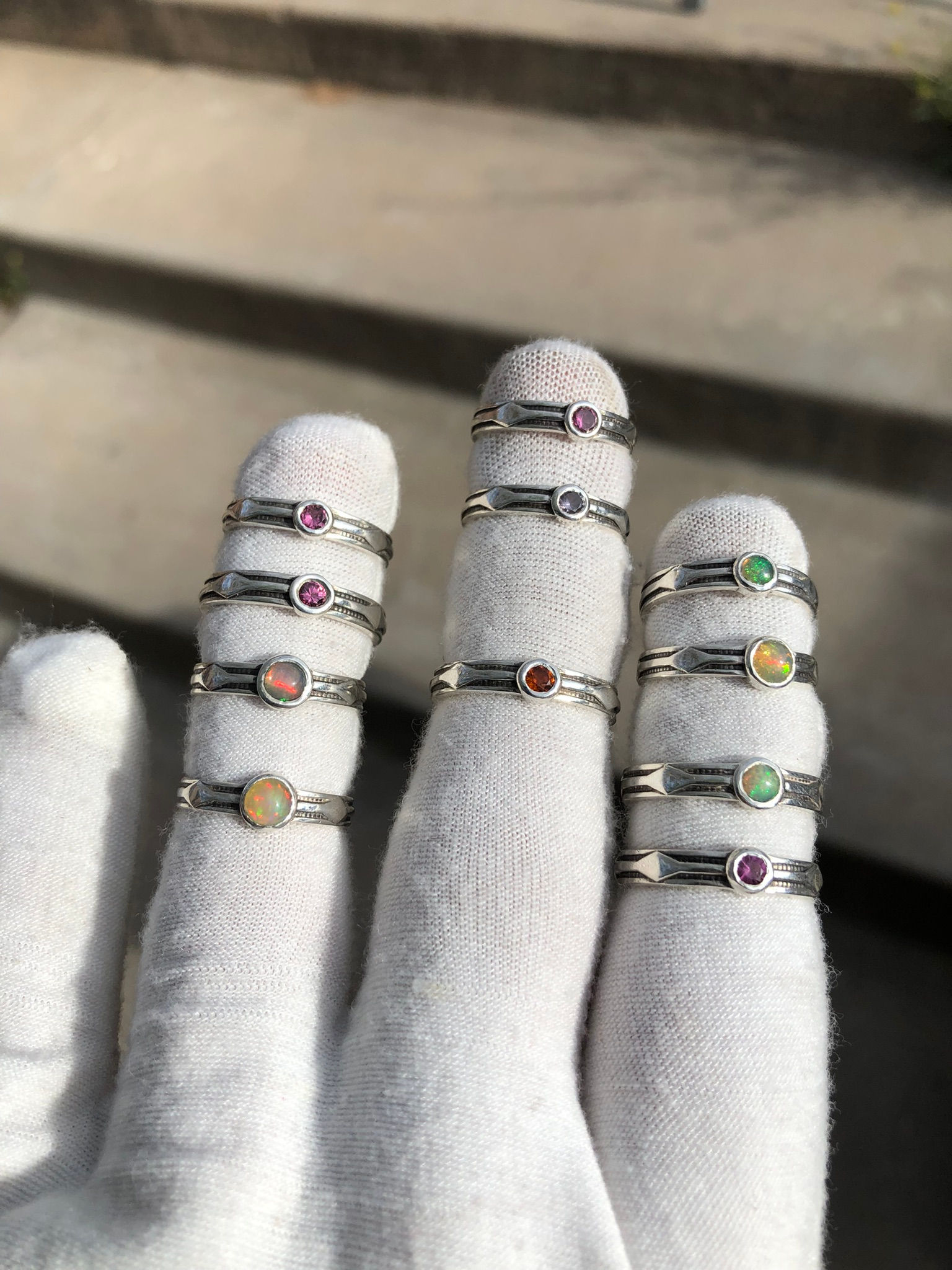 Mini lightsaber rings