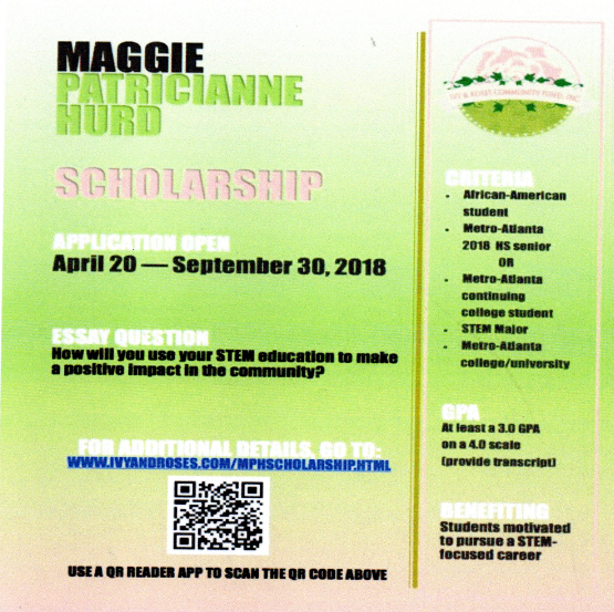 Maggie Patricianne Hurd Scholarship