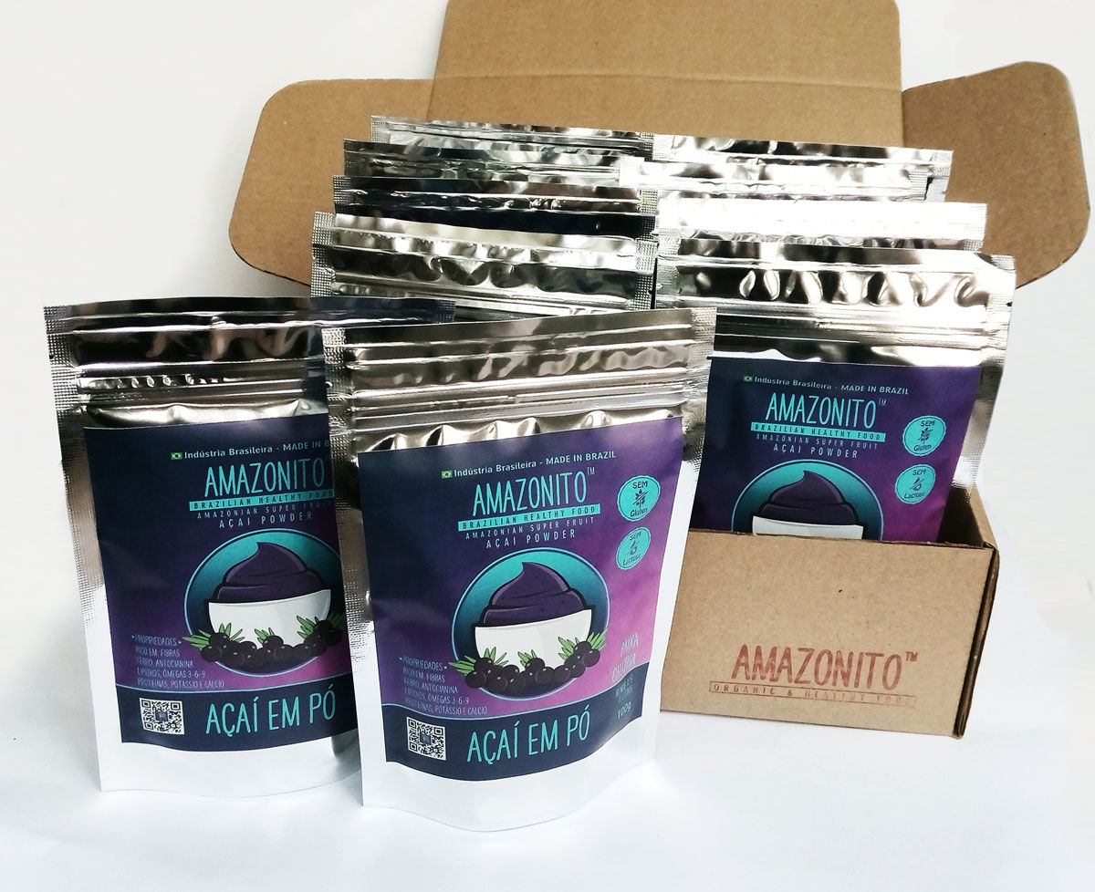 Pack com 10 Sachês Spray-Dried 100g - Açaí em Pó Amazonito