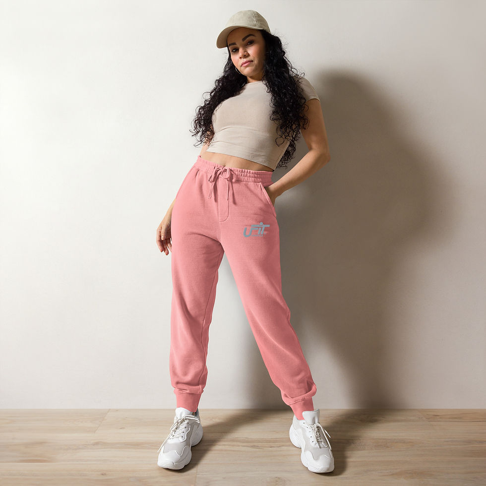 Thumbnail: pink UFIT Unisex pigment-dyed sweatpants