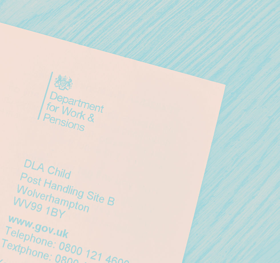 The letterhead and address of a DLA award letter