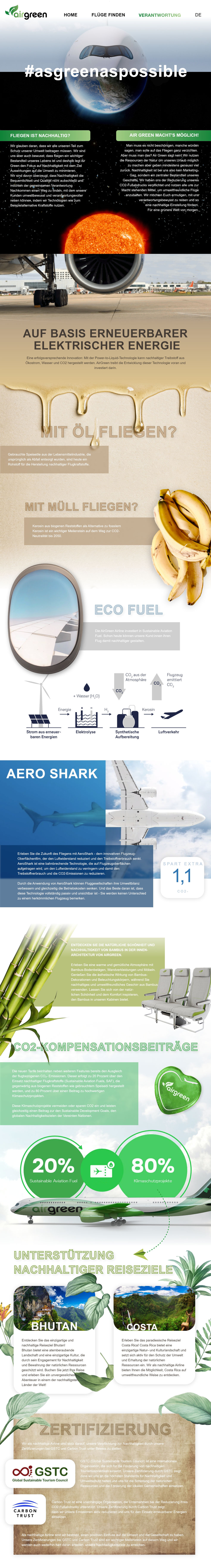 Landingpage AirGreen