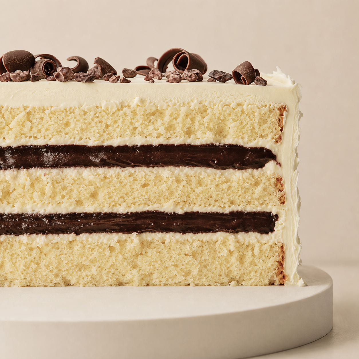 Dark chocolate cake filling
