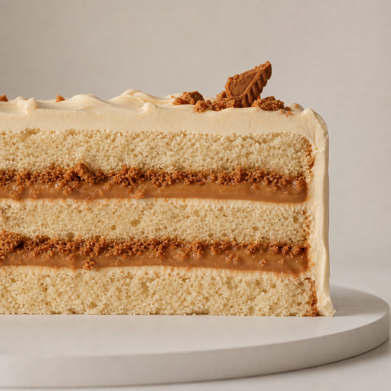 Biscoff cream cake filling