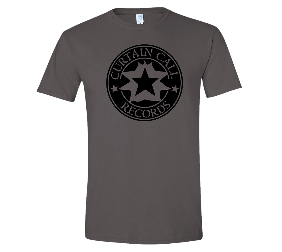 Curtain Call Records Logo Charcoal Tee