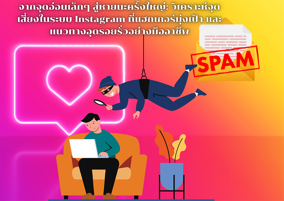 จากจุดอ่อนเล็กๆ สู่หายนะครั้งใหญ่: วิเคราะห์จุดเสี่ยงในระบบ Instagram ที่แฮกเกอร์มุ่งเป้า และแนวทางอุดรอยรั่วอย่างมืออาชีพ รับแฮกเฟส รับแฮกไลน์ รับแฮกไอจี