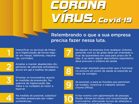 Settrim lança cartilha para empresas reforçando os cuidados com o Covid-19