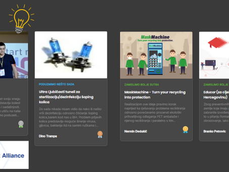 Proglašeni pobjednici covIDEJA2020 ideatona