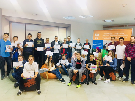 Polaznicima besplatne škole programiranja CoderDojo Tuzla danas dodijeljeni certifikati