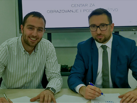 Potpisan memorandum o saradnji između Centra za obrazovanje i poduzetništvo i Bit Alijanse