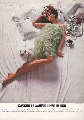 Kayser is Marvelous in Bed Green Ruffles