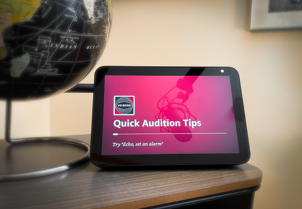 amazon alexa showing the BOSS Minute flash briefing