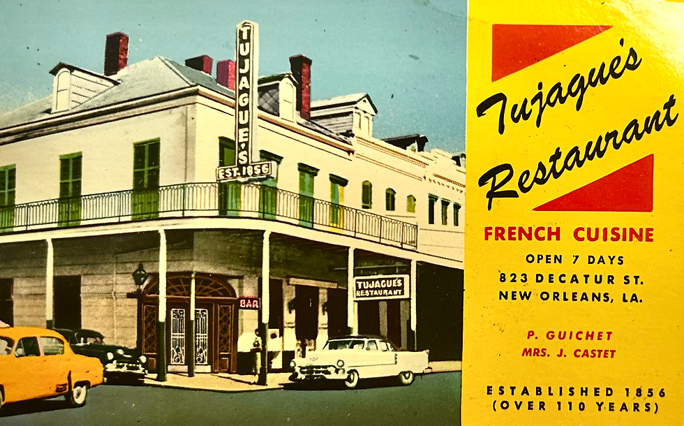 Travel back to 1982 at New Orleans landmark restaurant Tujaque’s..