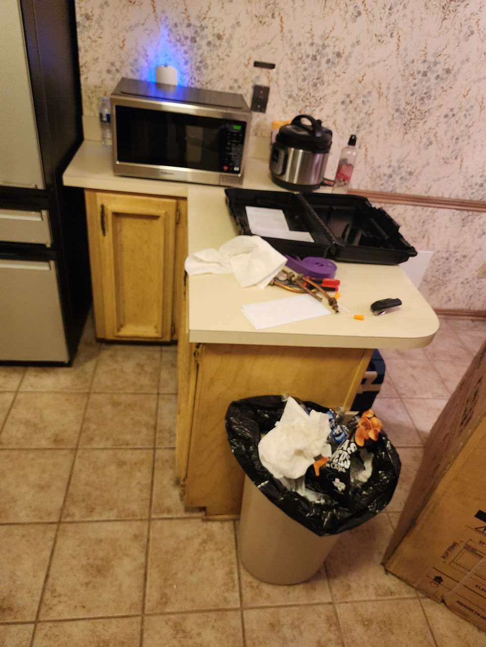 Kitchen before demolition