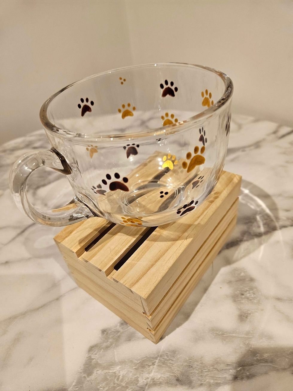 Thumbnail: Paw Print - Large Glass Mug
