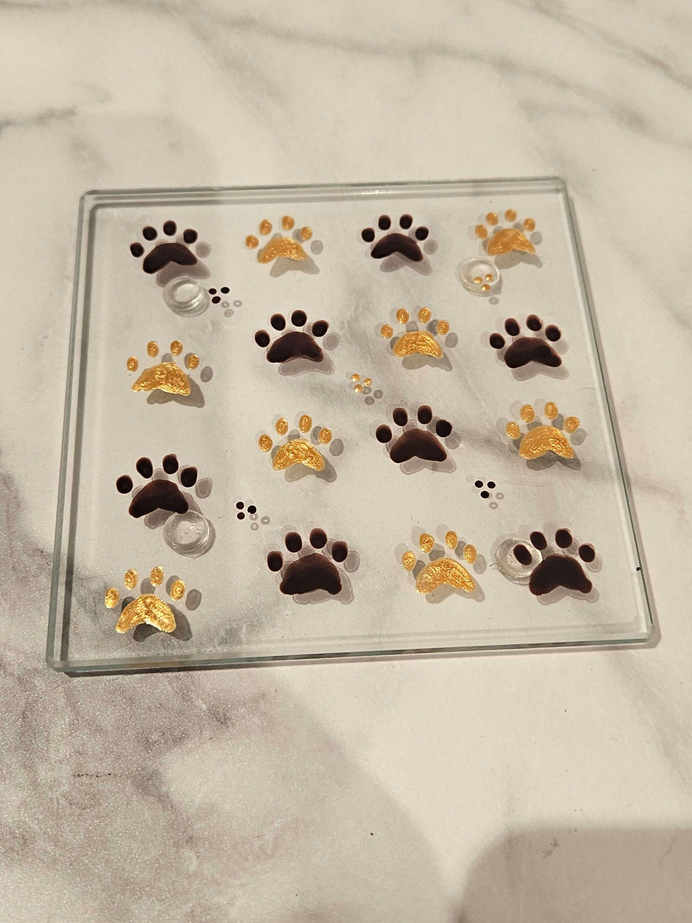 Paw Print Coaster