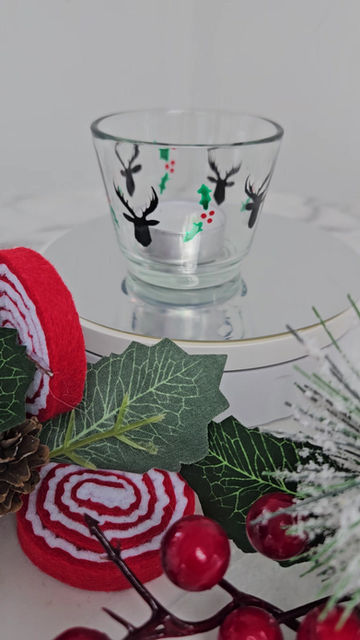 Thumbnail: Somerset Stag with Holly Tealight