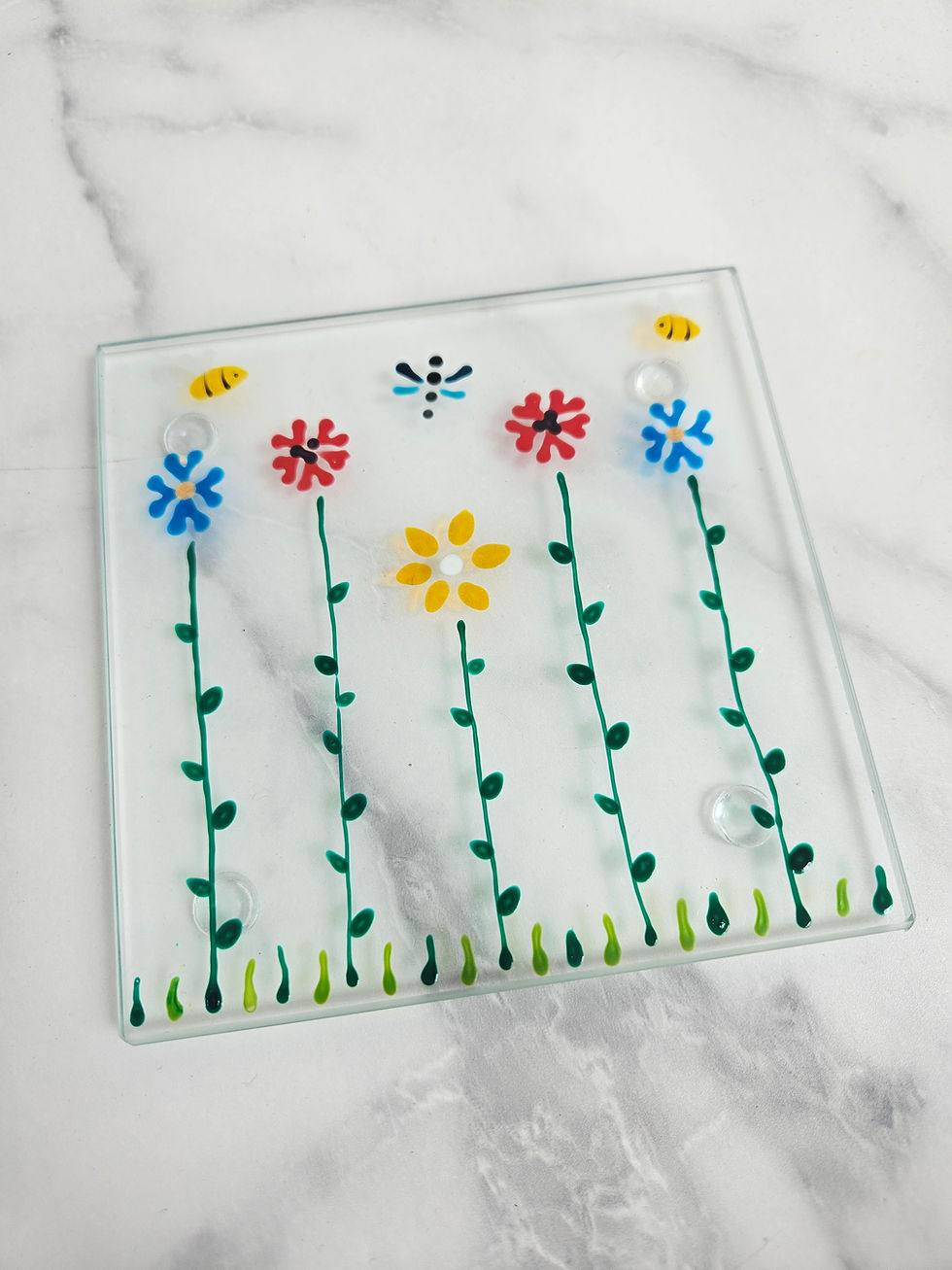 Hand Painted Coaster - The Flower Show
