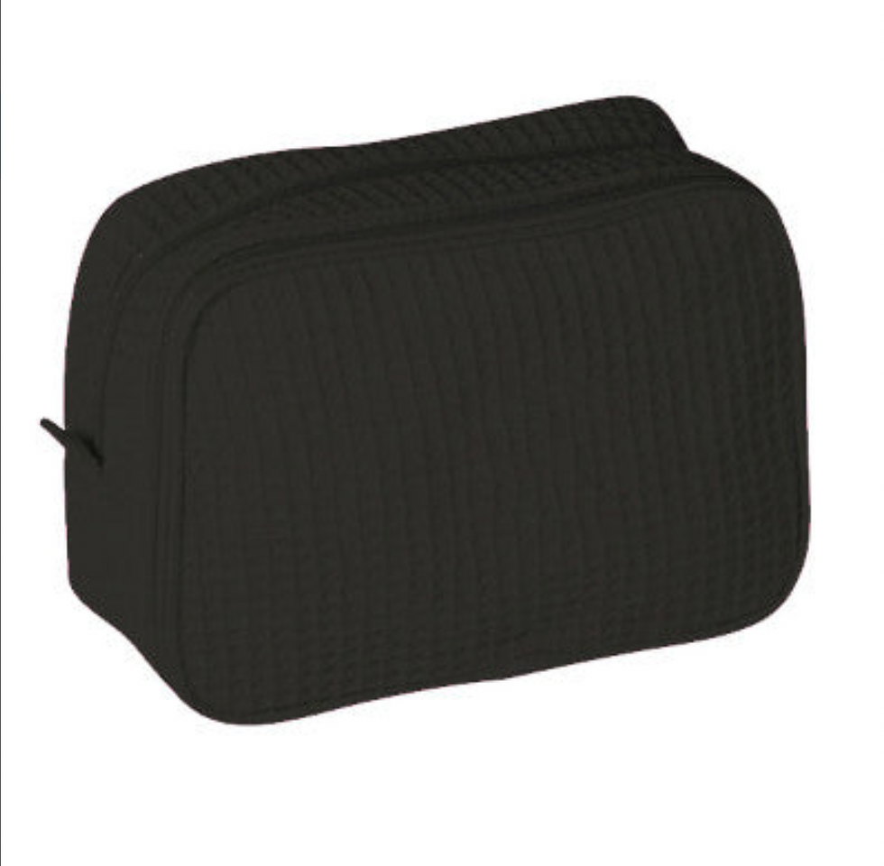Thumbnail: "White" Waffle Weave Cosmetic Bag