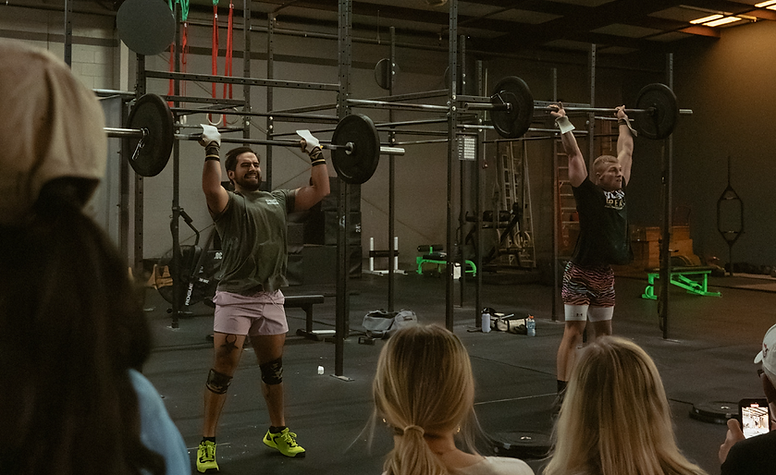 Carolina CrossFit members participating in a competition