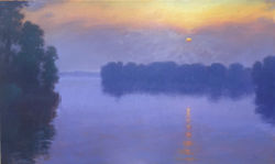 Setting Sun, oil 36x60 $18,500