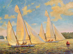 Reaching For The Mark, oil 18x24 $3400