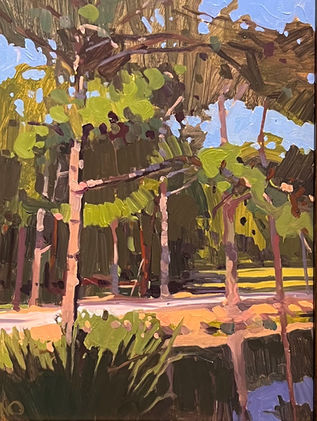 Ballustrade, oil 9x12 $800