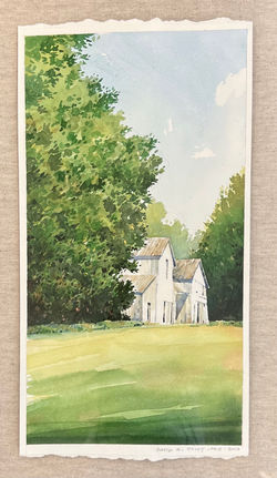 Barn Near Bozman, watercolor 15x23 $1025