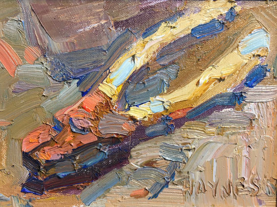 Pliers by Stephen Haynes, oil 6x8 $425