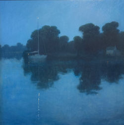 Steeped in Stillness, oil 36x36 $9500