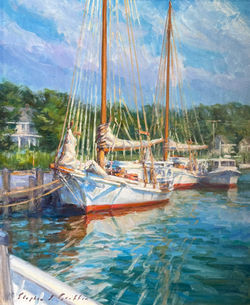 Dogwood Harbor, oil 20x24 $3400