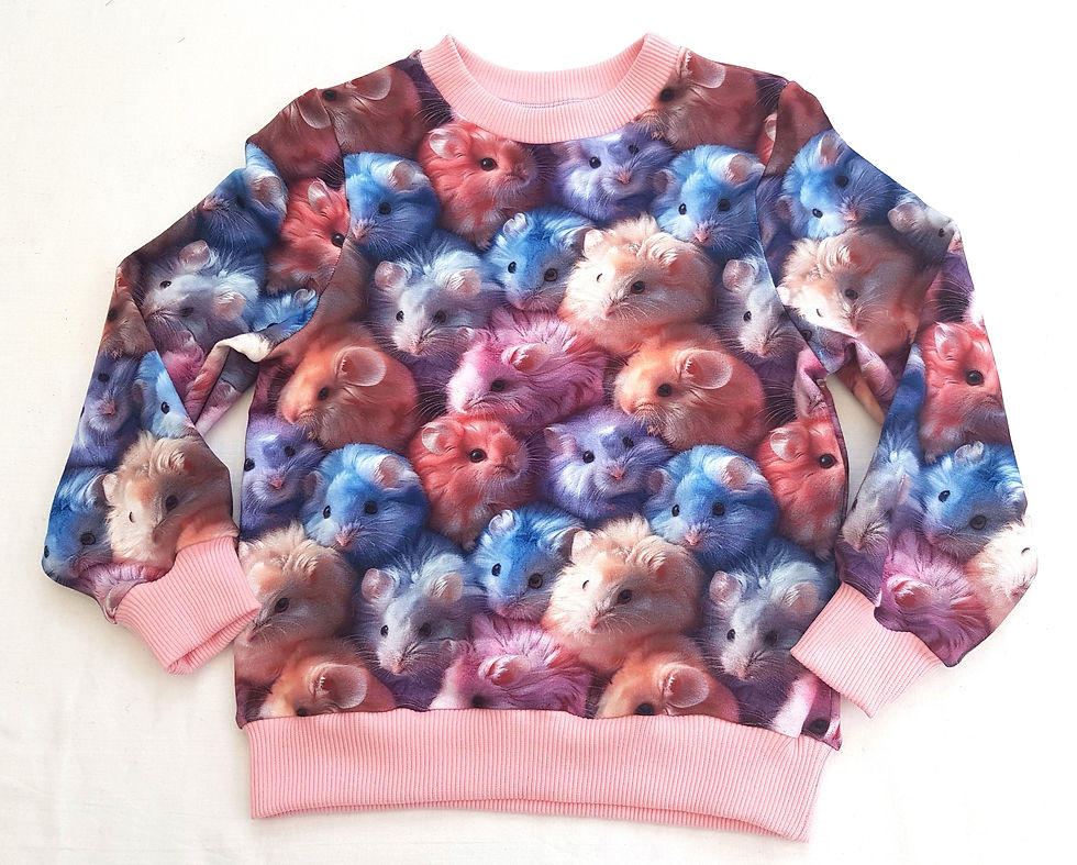 Thumbnail: Girls hamster top with long sleeves