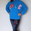 Thumbnail: Blue upcycled LOVE hooded sweatshirt