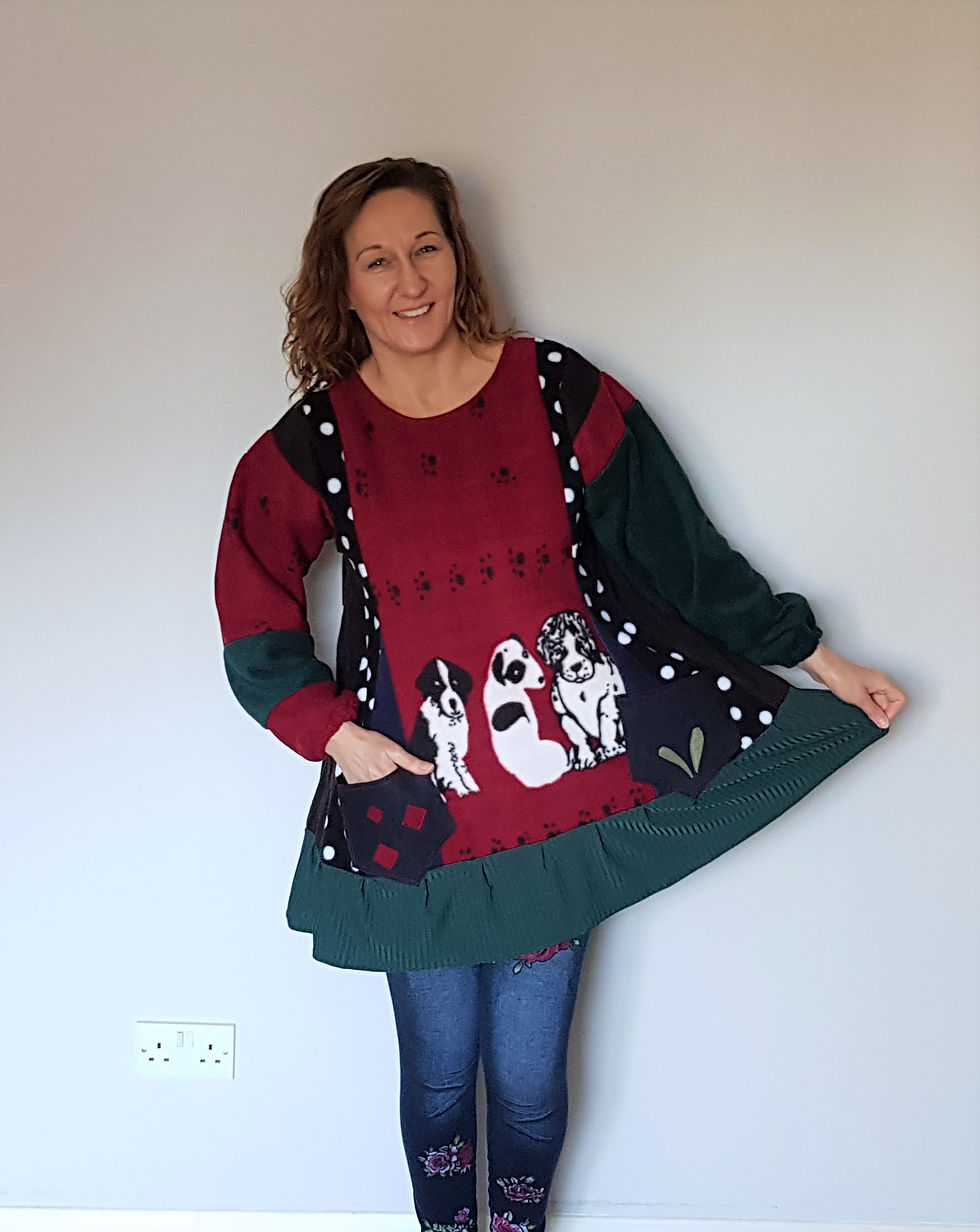 Thumbnail: Puppy tunic with green bottom