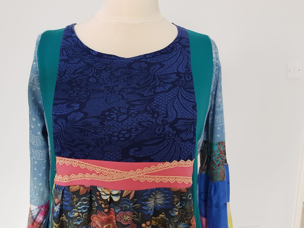 Thumbnail: Upcycled floral tunic/dress