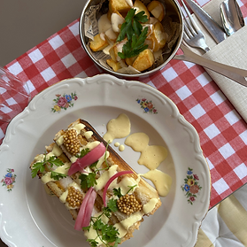 Sando de poulet frit façon Croque Monsieur